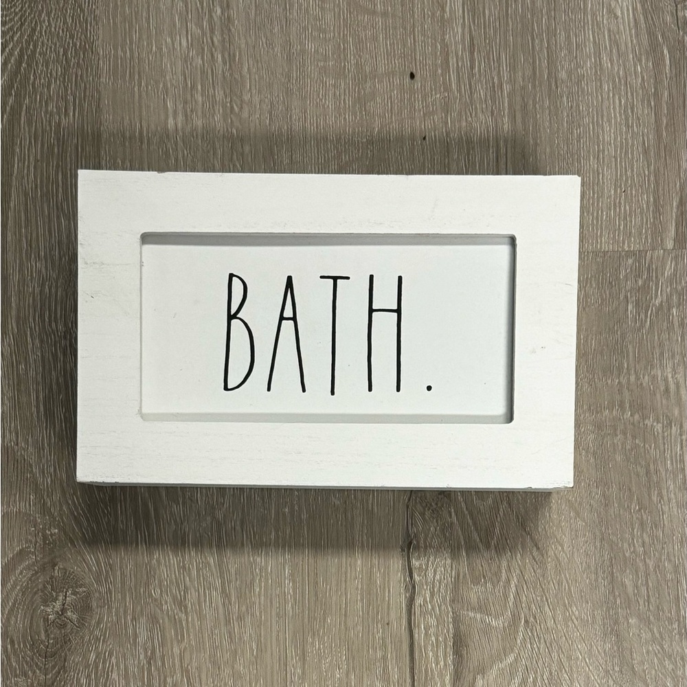 Rae Dunn Bath Sign